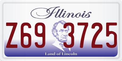 IL license plate Z693725