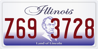 IL license plate Z693728