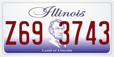 IL license plate Z693743