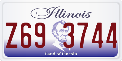 IL license plate Z693744
