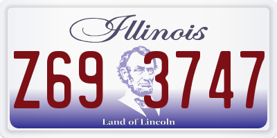 IL license plate Z693747