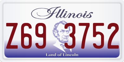 IL license plate Z693752