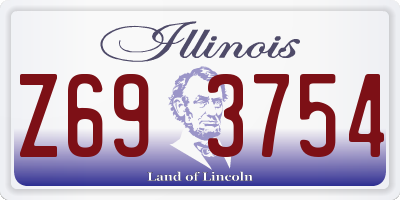 IL license plate Z693754
