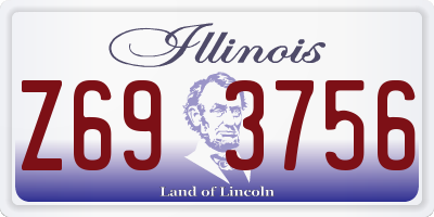 IL license plate Z693756