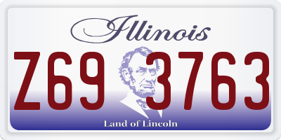 IL license plate Z693763