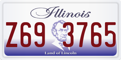IL license plate Z693765