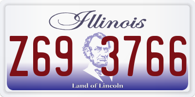 IL license plate Z693766