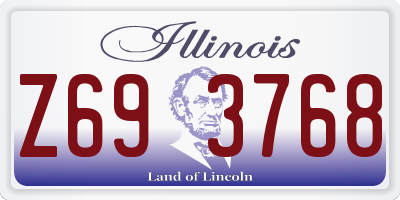 IL license plate Z693768