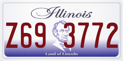 IL license plate Z693772