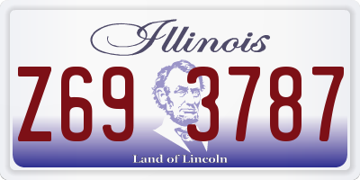IL license plate Z693787