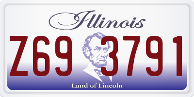 IL license plate Z693791