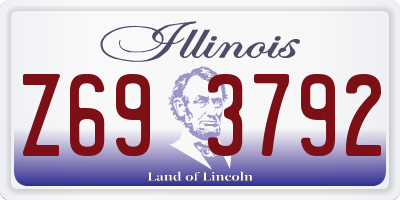 IL license plate Z693792