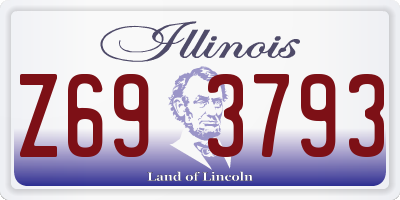 IL license plate Z693793