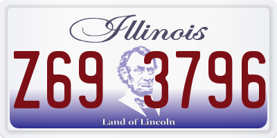IL license plate Z693796