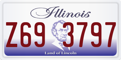 IL license plate Z693797