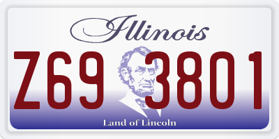 IL license plate Z693801