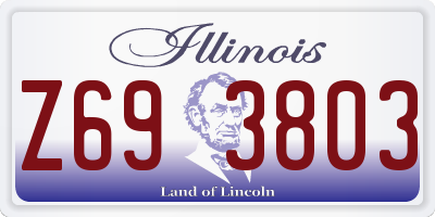 IL license plate Z693803