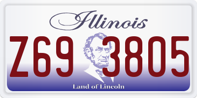 IL license plate Z693805