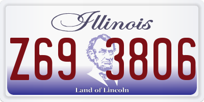 IL license plate Z693806