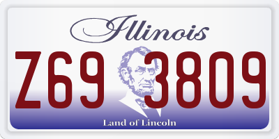 IL license plate Z693809