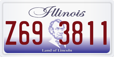 IL license plate Z693811