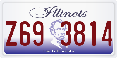 IL license plate Z693814