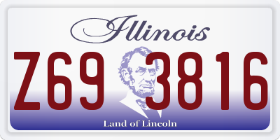 IL license plate Z693816