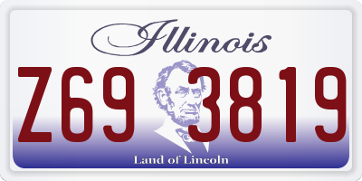 IL license plate Z693819