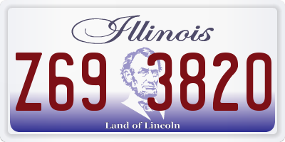 IL license plate Z693820