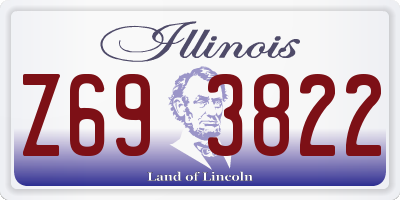 IL license plate Z693822