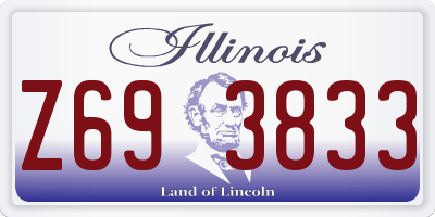 IL license plate Z693833