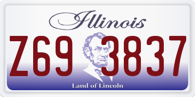 IL license plate Z693837
