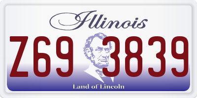 IL license plate Z693839