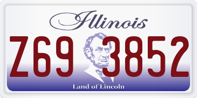 IL license plate Z693852