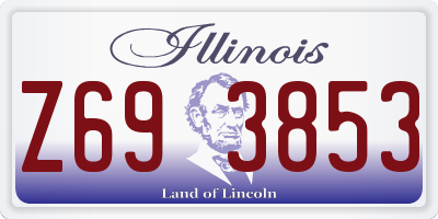 IL license plate Z693853