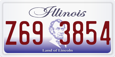 IL license plate Z693854