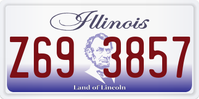 IL license plate Z693857