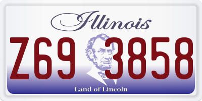 IL license plate Z693858