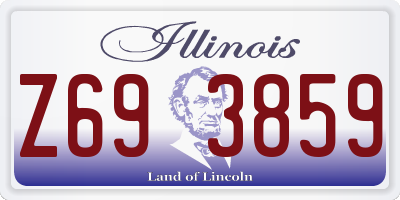 IL license plate Z693859