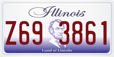 IL license plate Z693861
