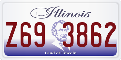 IL license plate Z693862