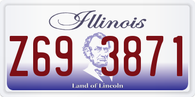 IL license plate Z693871