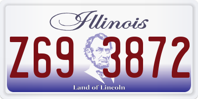 IL license plate Z693872