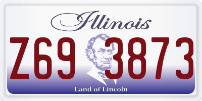 IL license plate Z693873