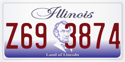 IL license plate Z693874
