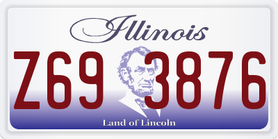 IL license plate Z693876