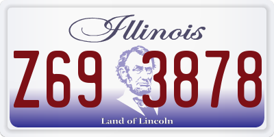 IL license plate Z693878