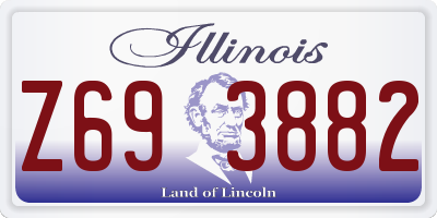 IL license plate Z693882