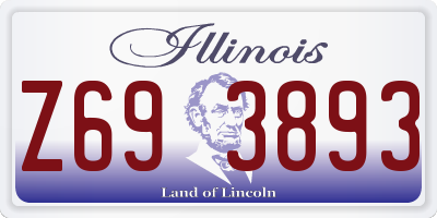 IL license plate Z693893