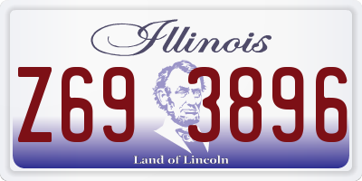 IL license plate Z693896